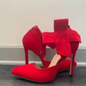 Pointy Toe High Heel Stiletto Big Bow Pumps
